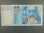 50 Sk 1993 serie C 00000000, anulat číslo 0620 s pretiskem SPECIMEN, Ba. SK6b1