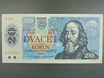 20 Sk/Kčs 1988 s. H 38, kolkovaná, Baj. SK 1, Pi. 15
