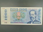 1000 Kčs 1985 s. C 82, sériové čísla dál od sebe