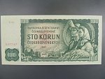 100 Kčs 1961 série X 50, číslovač 2d, vodoznak 14
