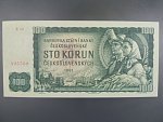 100 Kčs 1961 série X 53, číslovač 2d, vodoznak 14