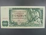 100 Kčs 1961 série X 90, číslovač 2d, vodoznak 14