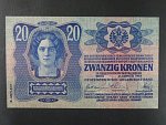 20 K 1913, kolkovaná, II. vydání, světlý odstín
