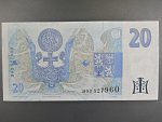 20 Kč 1994 s. B 03 proužek vlevo, Baj. CZ 10b, Pi. 10b