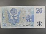 20 Kč 1994 s. B 07 proužek vlevo, Baj. CZ 10b, Pi. 10b