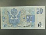 20 Kč 1994 s. B 37 proužek vlevo, Baj. CZ 10b, Pi. 10b