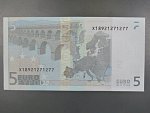 5 Euro 2002 s.X, Německo, podpis Jeana-Clauda Tricheta, R005 tiskárna Bundesdruckerei, Německo