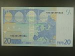 20 Euro 2002 s.H, Slovinsko, podpis Jeana-Clauda Tricheta, G010 tiskárna Koninklijke Joh. Enschedé, Holandsko