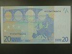 20 Euro 2002 s.P, Holandsko, podpis Jeana-Clauda Tricheta, G007 tiskárna Koninklijke Joh. Enschedé, Holandsko