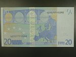 20 Euro 2002 s.S, Itálie, podpis Jeana-Clauda Tricheta, J023 tiskárna Istituto Poligrafico e Zecca dello Stato, Itálie