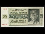 20 K 24.1.1944, serie H, specimen
