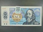 20 Sk/Kčs 1988 s. H 32, kolkovaná, Baj. SK 1, Pi. 15 
