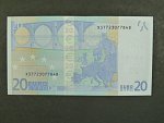20 Euro 2002 s.X, Německo, podpis Mario Draghi, E008 tiskárna F. C. Oberthur, Francie