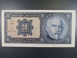 20 Kč 1.10.1926 série Gh, perf. SPECIMEN