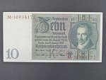 Německo, 10 RM 1929 série M, mírové vydání, podtiskové písmeno K