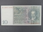 Německo, 10 RM 1929 série E, mírové vydání, podtiskové písmeno E