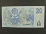 20 Kč 1994 s. B 24 proužek vlevo, Baj. CZ 10b, Pi. 10b