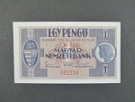 Maďarsko, 1 Pengö 1938 série *H Szálasiho vydání
