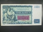 1000 Ks 25.5.1934 s přetiskem, série C, 2x perf. SPECIMEN