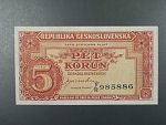 5 Kčs 1945 série T/R