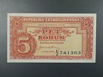 5 Kčs 1945 série U/Z
