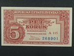 5 Kčs 25.1.1949 série A 115