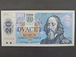 20 Sk/Kčs 1988 s. E 21, kolkovaná, Baj. SK 1, Pi. 15