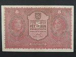 5 Kč 15. 4. 1919 série 0060