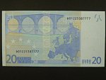 20 Euro 2002 s.D, Estonsko, podpis Mario Draghi, R027 tiskárna Bundesdruckerei, Německo