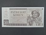 50 Kčs 29.8.1950, série A 22, perforace 3md
