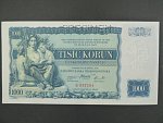 1000 Kč 25.5.1934, série B, 1x perf. SPECIMEN