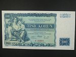 1000 Kč 25.5.1934, série H, 1x perf. SPECIMEN