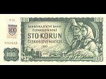 100 Sk 1961 s. P, kolkovaná, Baj. SK 3c, Pi. 17