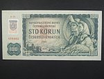 100 Sk 1961 s. D 19, kolkovaná, Baj. SK 3b, Pi. 17