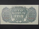 100 K 1944 série AB, číslovač 6b, perf. SPECIMEN