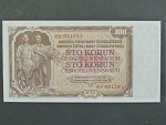 100 Kčs 1953 série MK, tiskárna STC Praha, perf. 3md