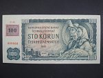 100 Kč 1961 s. D 38, kolek, Baj. CZ 1a, Pi. 1