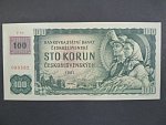100 Kč 1961 s. P 39, kolek, Baj. CZ 1c, Pi. 1