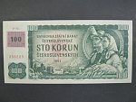 100 Kč 1961 s. P 96, kolek, Baj. CZ 1c, Pi. 1