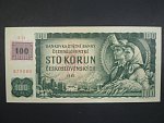 100 Kč 1961 s. X 12 (velká průsvitka) I.vydání, kolek, Baj. CZ 1d, Pi. 1 