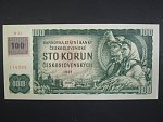 100 Kč 1961 s. M 21, kolek, Baj. CZ 1e, Pi. 1