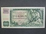 100 Kč 1961 s. M 22, kolek, Baj. CZ 1e, Pi. 1
