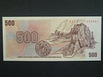 500 Kč 1973 s. Z 77, kolek, Baj. CZ 2, Pi. 2