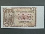 100 Kčs 1953 série KK, tiskárna STC Praha
