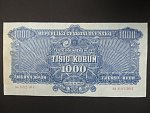 1000 K 1944 série AA, v dobrém stavu, výrobní vada - složka v papíru, Ba. 61, Pi. 50a