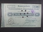 1000 K 1918 Kassenscheine 