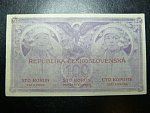 100 Kč 15.4.1919 série 0001, dobový padělek typ 7 