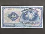 1000 Kč 8.4.1932 série A, Ba. 26, Pi. 25a, mimořádně dobrá kvalita
