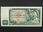 100 Kčs 1961 série G 54, číslovač 1c