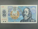 20 Sk/Kčs 1988 s. H 19, kolkovaná, Baj. SK 1, Pi. 15